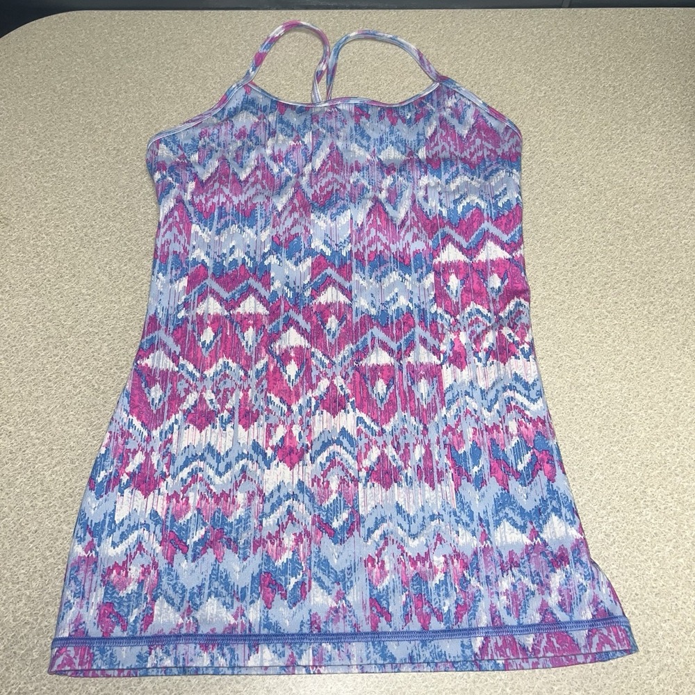 IVIVVA girls 12 Lululemon power‎ Y pink purple yoga running tumbling tank top